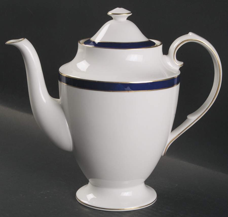 Consul Cobalt Coffee Pot & Lid by Spode-1