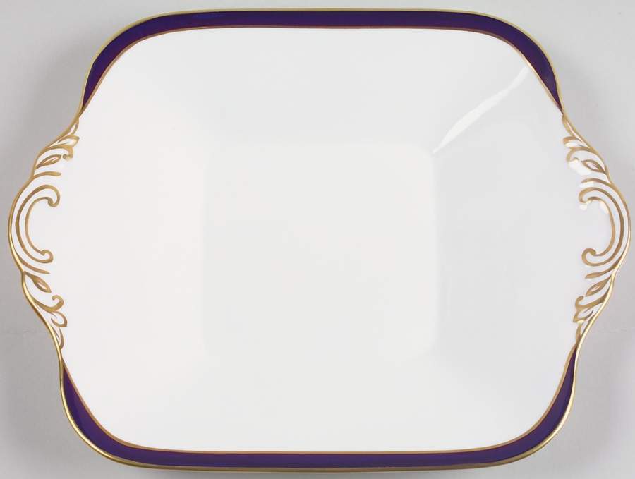 Consul Cobalt Square Handled Cake Plate by Spode-1