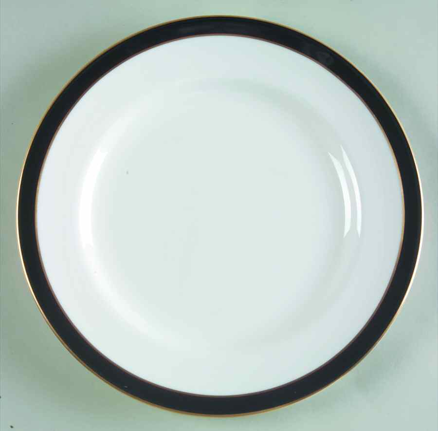 Consul Black Salad Plate by Spode-1