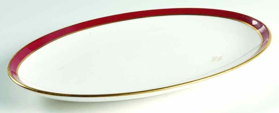 Consul Crimson Pickle Dish by Spode-1