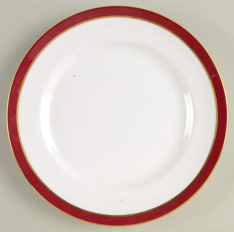 Consul Crimson Salad Plate by Spode-1