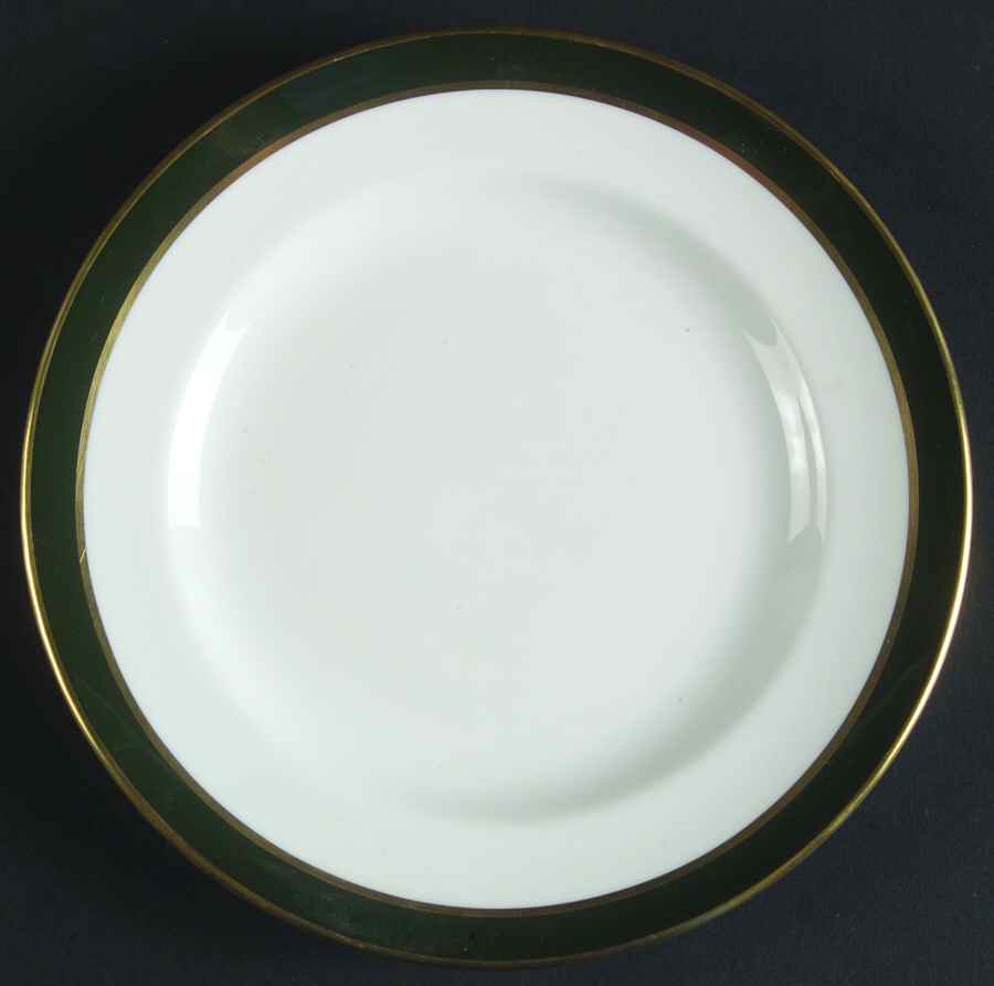 Consul Leather Green Bread & Butter Plate by Spode-1