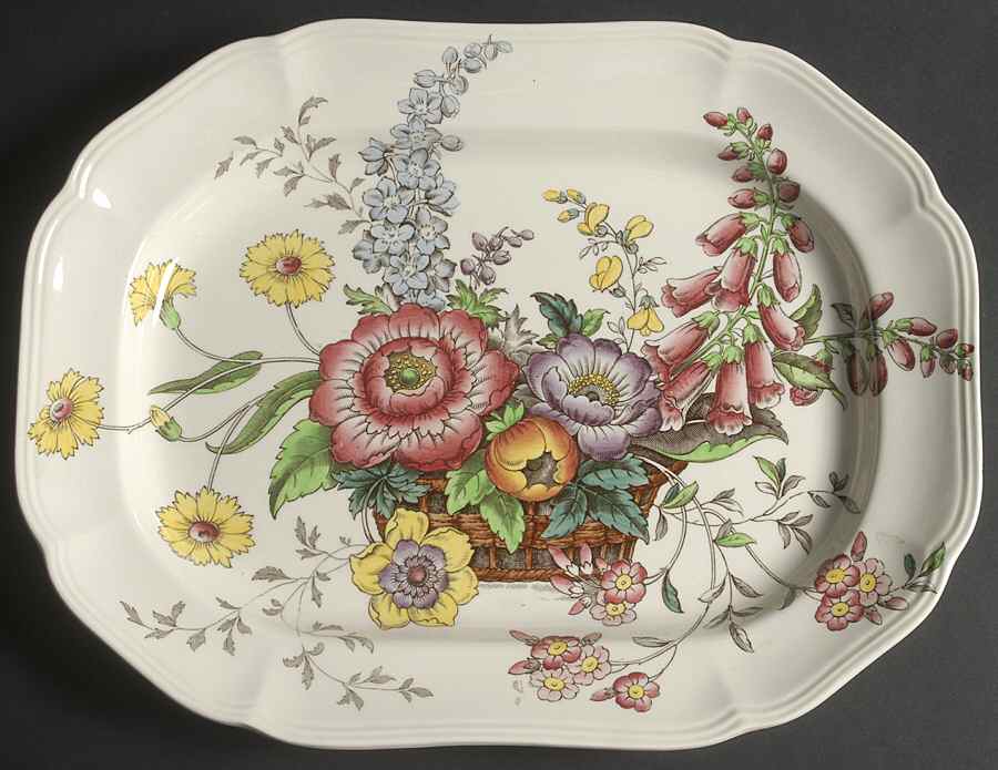 Constable 14" Oval Serving Platter by Spode-1