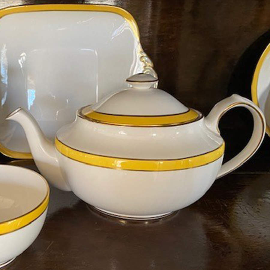 Consul Yellow Teapot & Lid by Spode-1