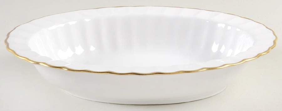 Corinth (Gold Trim) 9" Oval Vegetable Bowl by Spode-1