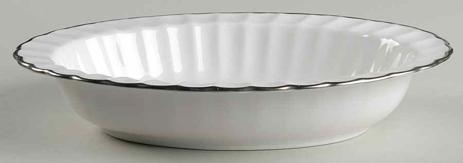 Corinth (PlatinumTrim) 9" Oval Vegetable Bowl by Spode-1