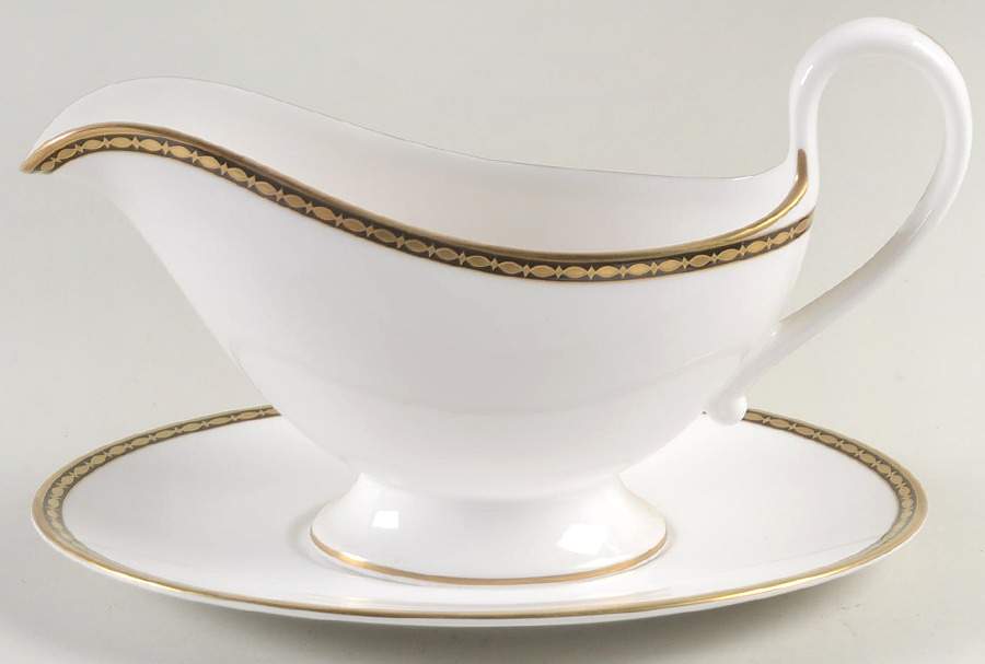 Coronet Gravy Boat & Underplate by Spode-1
