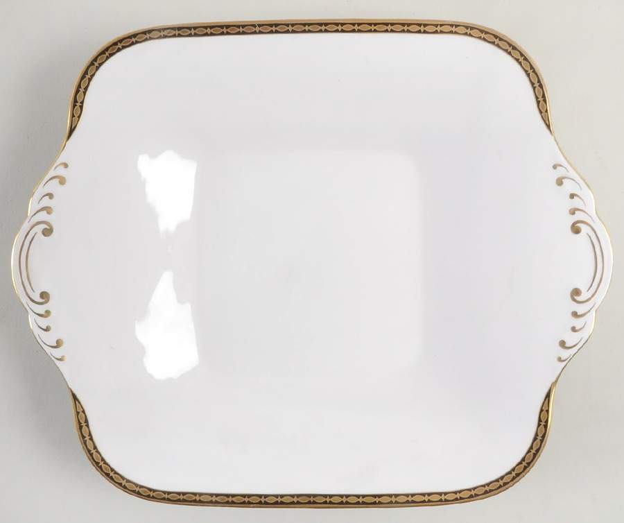 Coronet Square Handled Cake Plate by Spode-1