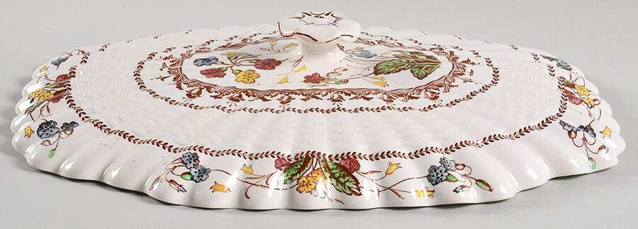 Cowslip Lid for Oval Vegetable by Spode-1