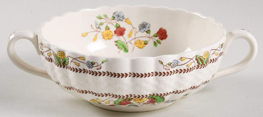 Cowslip Flat Cream Soup Bowl by Spode-1