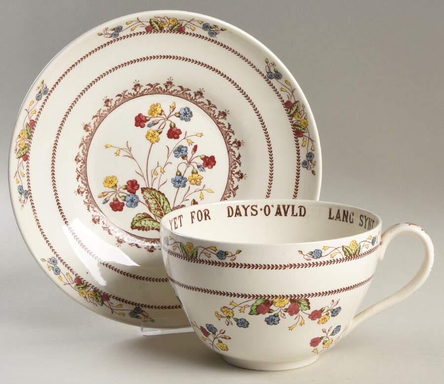 Cowslip Joke Cup & Saucer Set by Spode-1