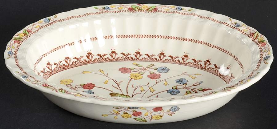 Cowslip 8" Oval Vegetable Bowl by Spode-1