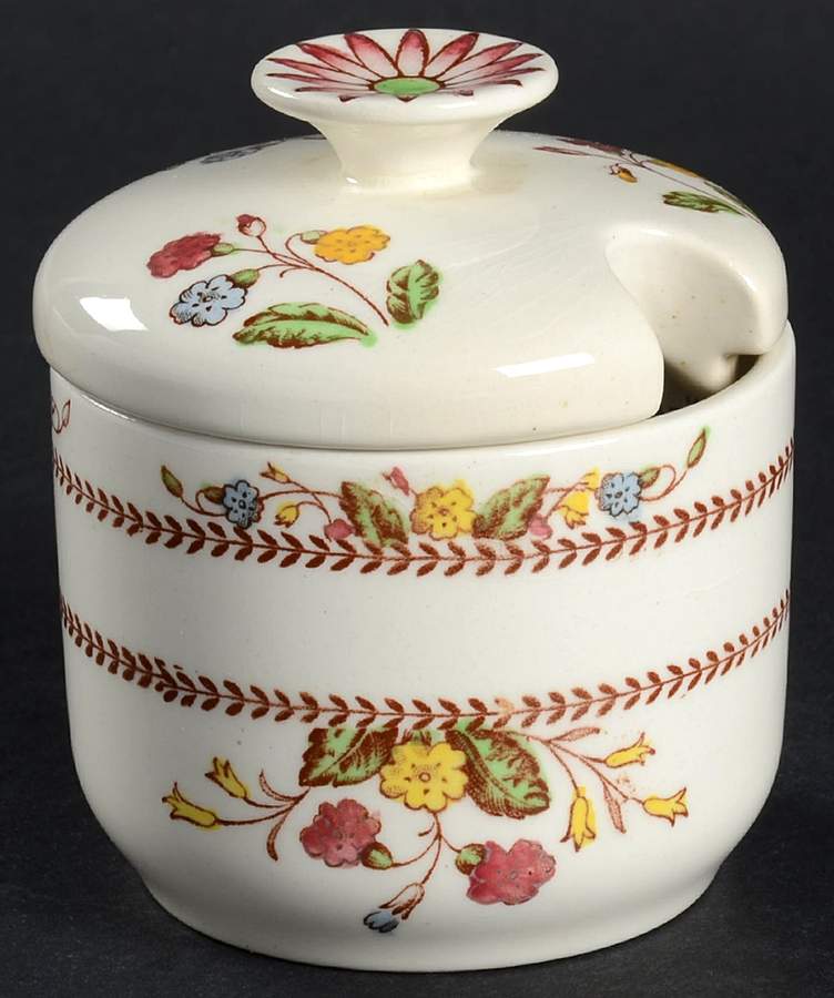 Cowslip Jam/Jelly & Lid by Spode-1