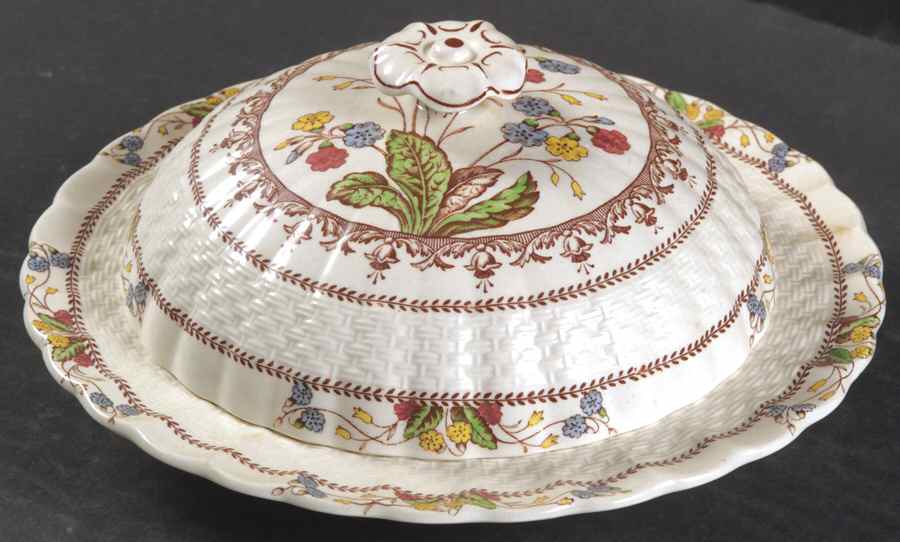 Cowslip Round Covered Butter by Spode-1