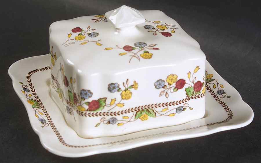 Cowslip Square Covered Butter by Spode-1