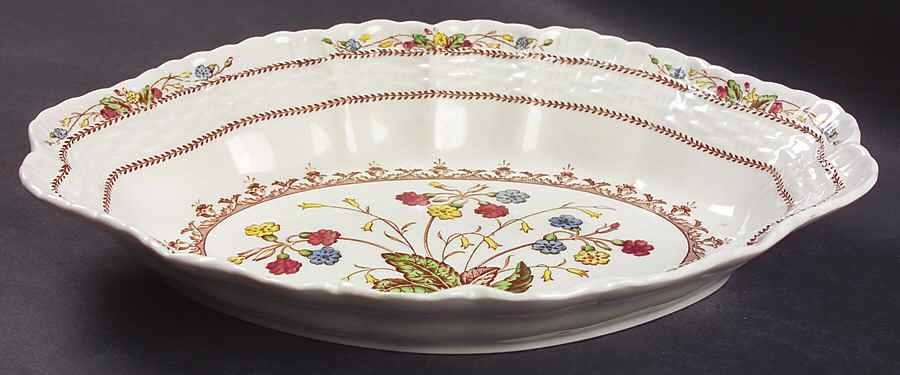 Cowslip 10" Shallow Oval Bowl by Spode-1