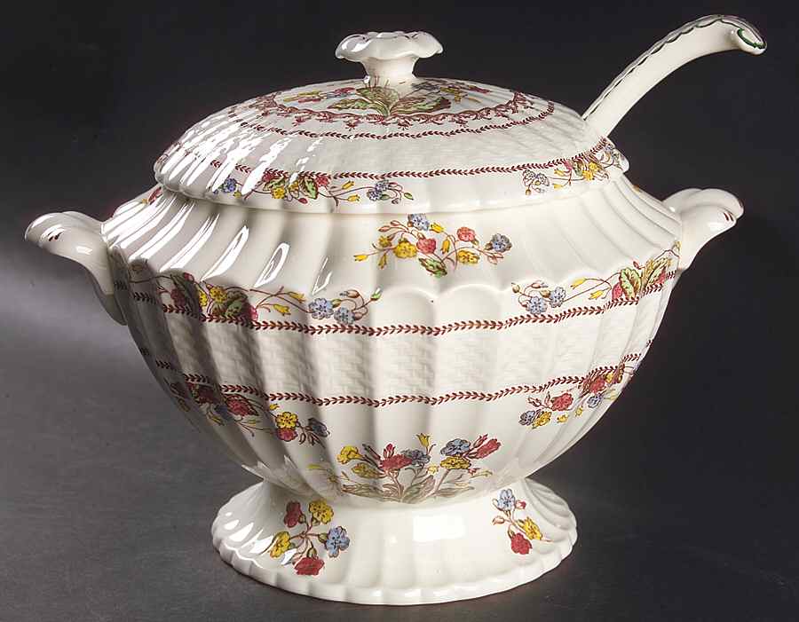 Cowslip Tureen & Lid w/Ladle by Spode-1
