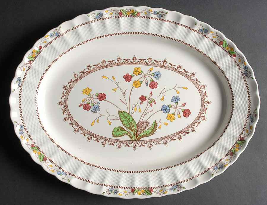 Cowslip 14" Oval Serving Platter by Spode-1