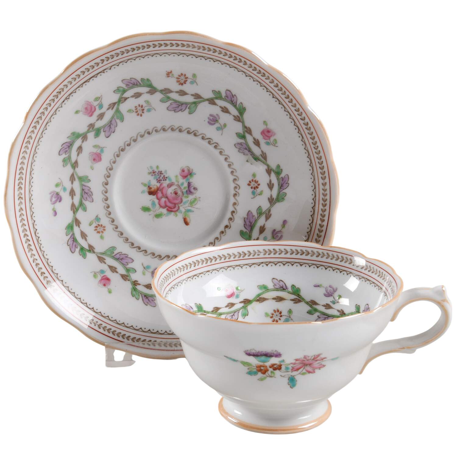 Craigavon Lavender Footed Cup & Saucer Set by Spode-1