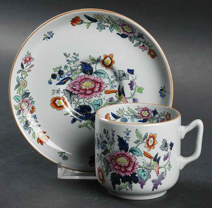 Currants Flat Demitasse Cup & Saucer Set by Spode-1