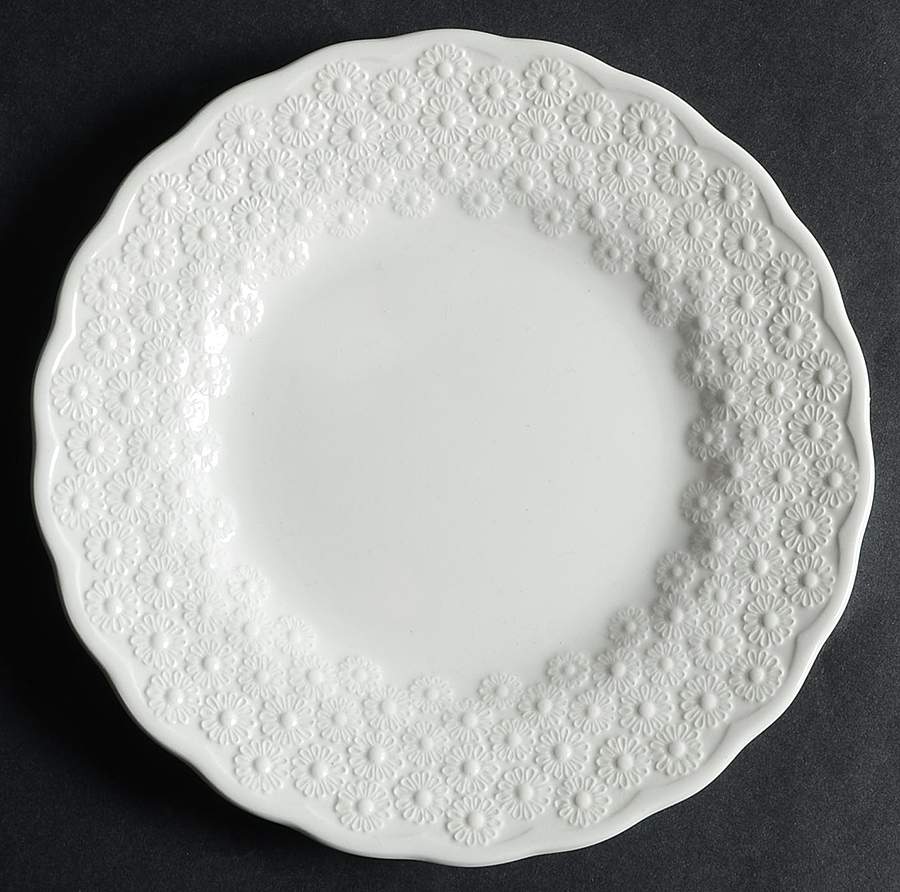 Daisy Embossed (All Off White) Bread & Butter Plate by Spode-1