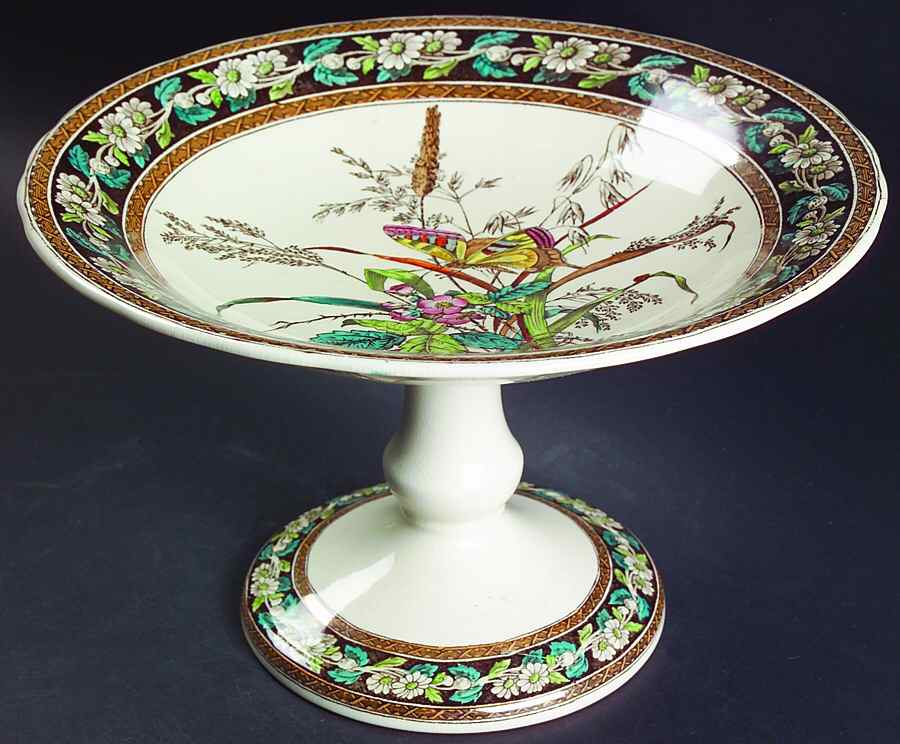 Daisy (Brown-Multicolor) Round Compote (Height X Width) by Spode-1