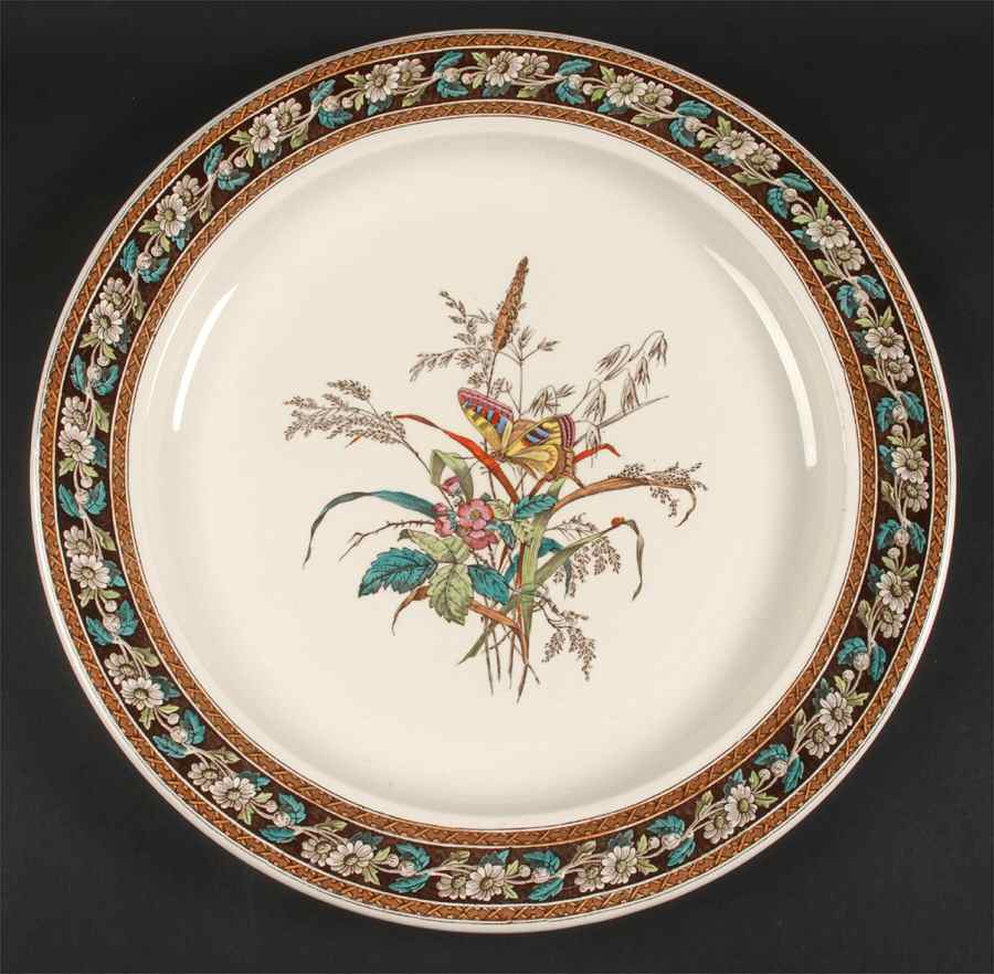 Daisy (Brown-Multicolor) 14" Chop Plate (Round Platter) by Spode-1