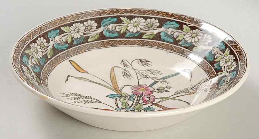 Daisy (Brown-Multicolor) Fruit/Dessert (Sauce) Bowl by Spode-1