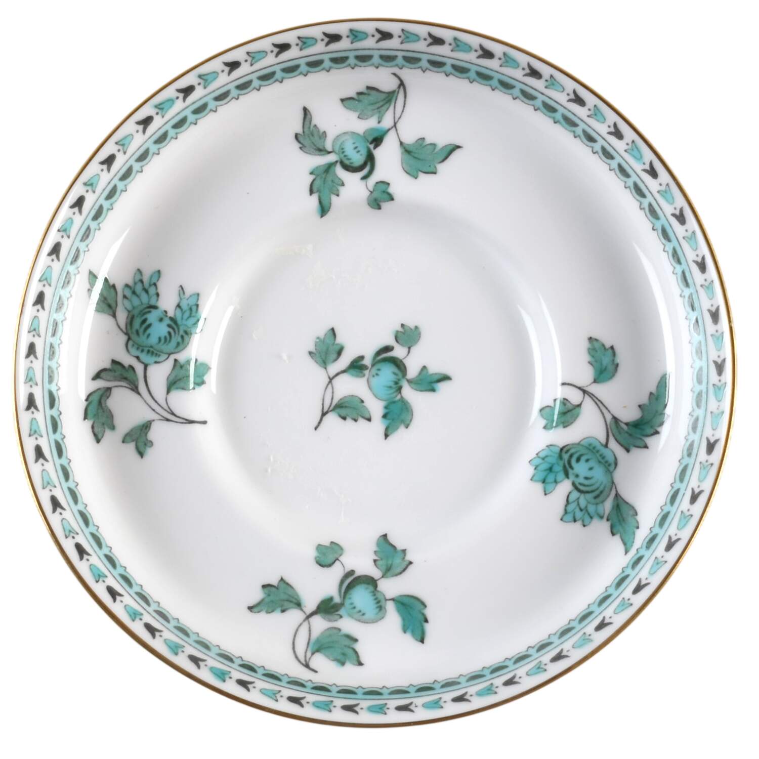 Darlington Green (Teal) Saucer for Flat Demitasse Cup by Spode-1