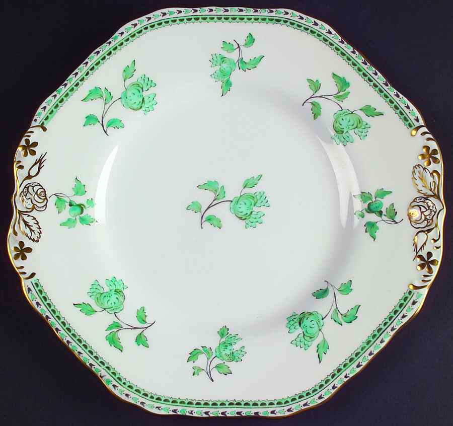 Darlington Green (Teal) Cake Plate by Spode-1