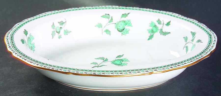 Darlington Green (Teal) 10" Oval Vegetable Bowl by Spode-1