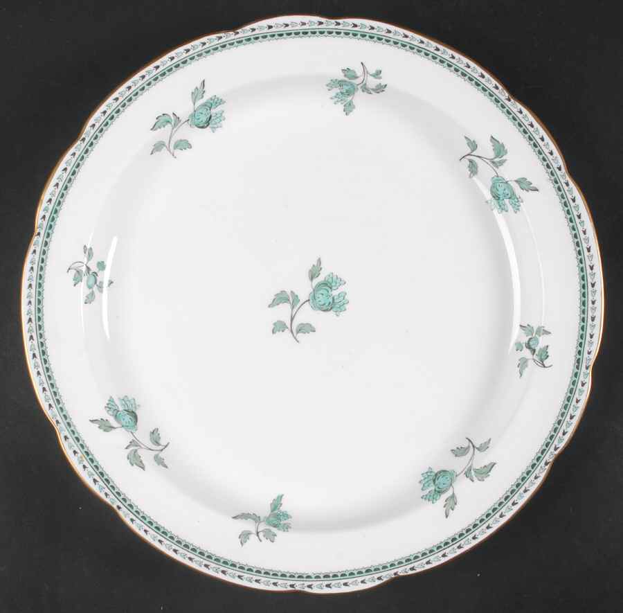Darlington Green (Teal) 12" Chop Plate (Round Platter) by Spode-1