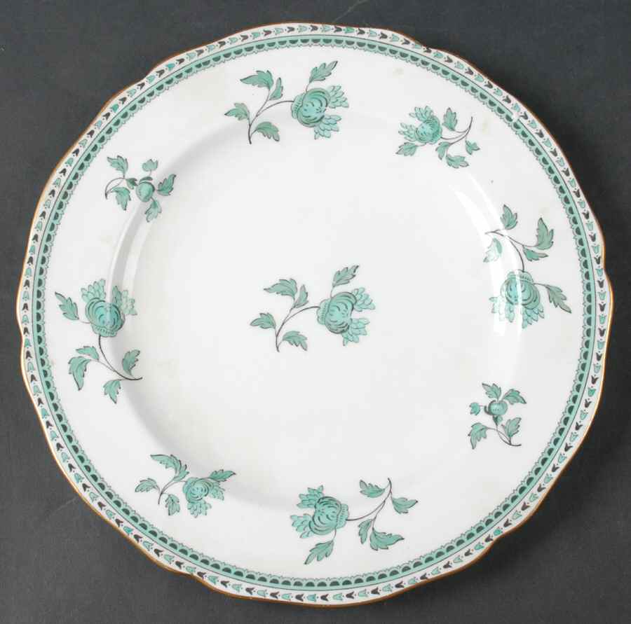 Darlington Green (Teal) Luncheon Plate by Spode-1