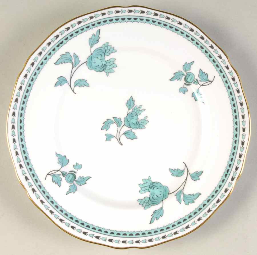 Darlington Green (Teal) Bread & Butter Plate by Spode-1
