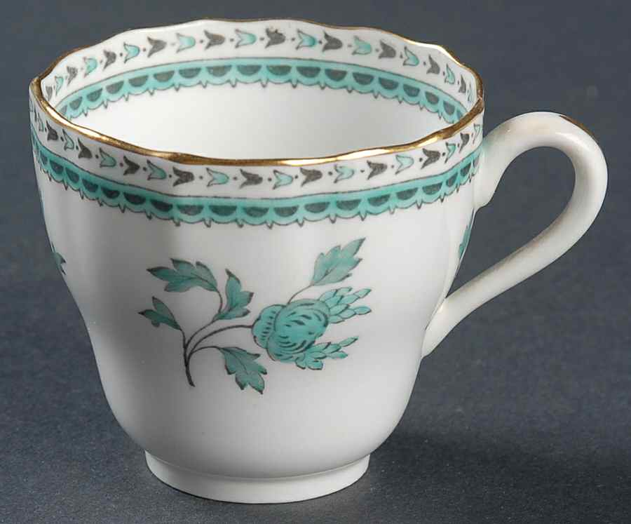Darlington Green (Teal) Flat Demitasse Cup by Spode-1