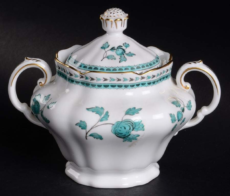 Darlington Green (Teal) Sugar Bowl & Lid by Spode-1