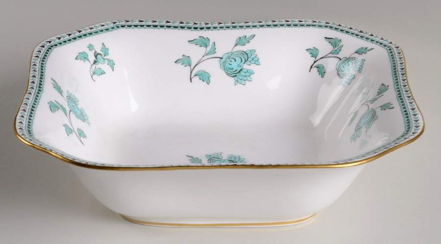 Darlington Green (Teal) 9" Square Vegetable Bowl by Spode-1