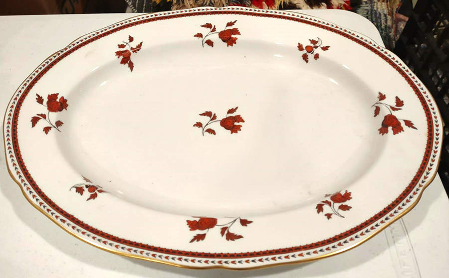 Darlington Orange 14" Oval Serving Platter by Spode-1