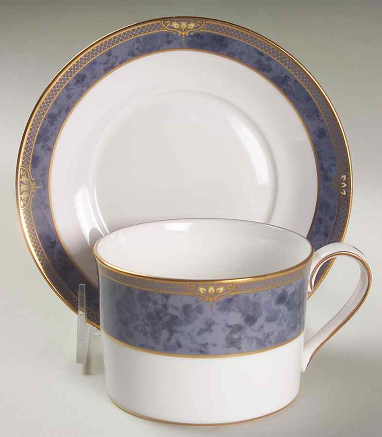 Dauphin Flat Cup & Saucer Set by Spode-1