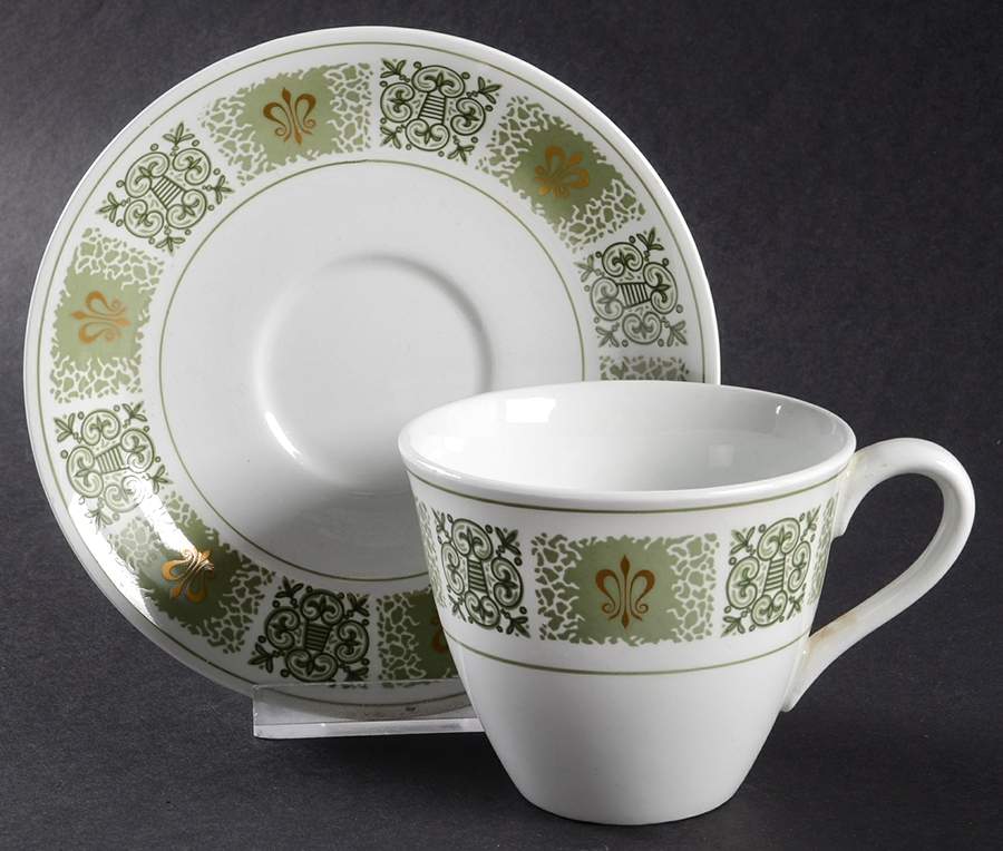 Dauphine Flat Cup & Saucer Set by Spode-1
