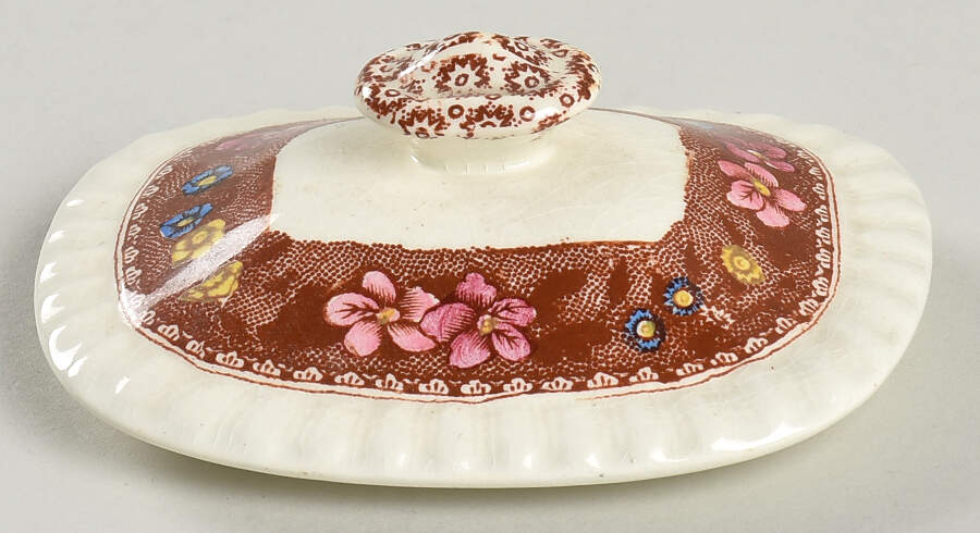 Delft Lid for Sugar Bowl by Spode-1