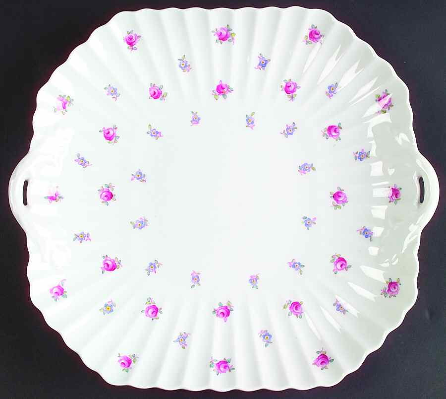 Dimity Square Handled Cake Plate by Spode-1