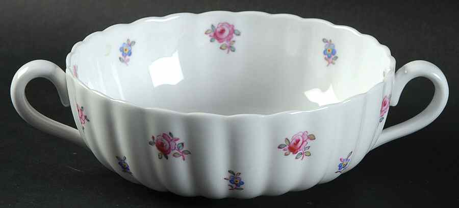 Dimity Flat Cream Soup Bowl by Spode-1