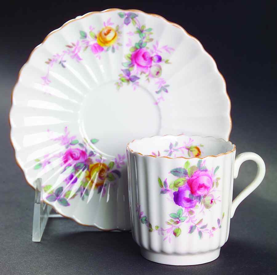 Dorothy Perkins Flat Demitasse Cup & Saucer Set by Spode-1