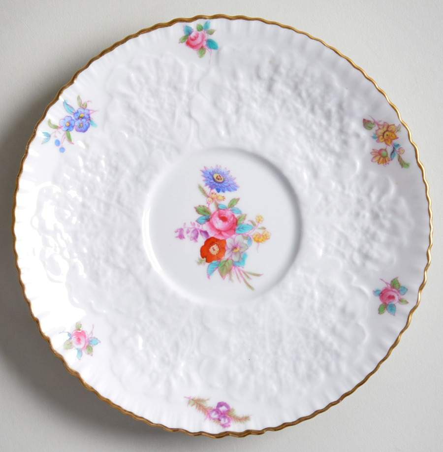 Dresden Rose (Y2958, Savoy) Saucer for Oversized Cup by Spode-1