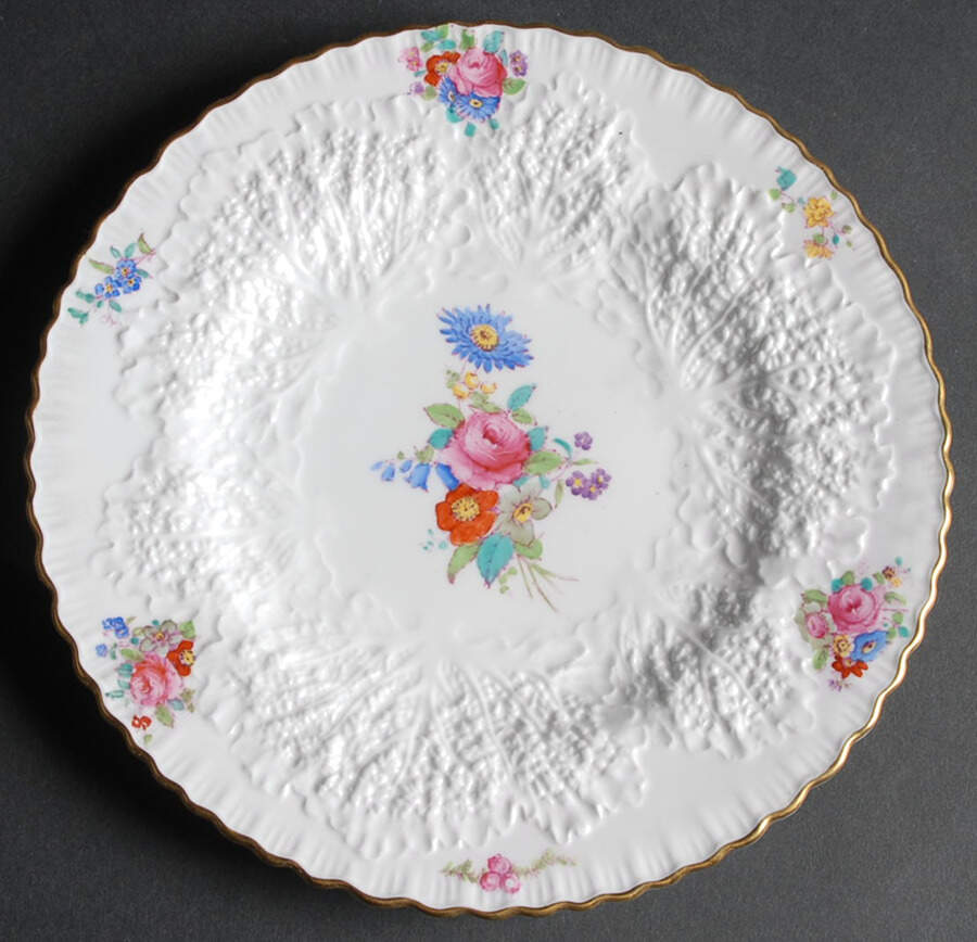 Dresden Rose (Y2958, Savoy) Luncheon Plate by Spode-1