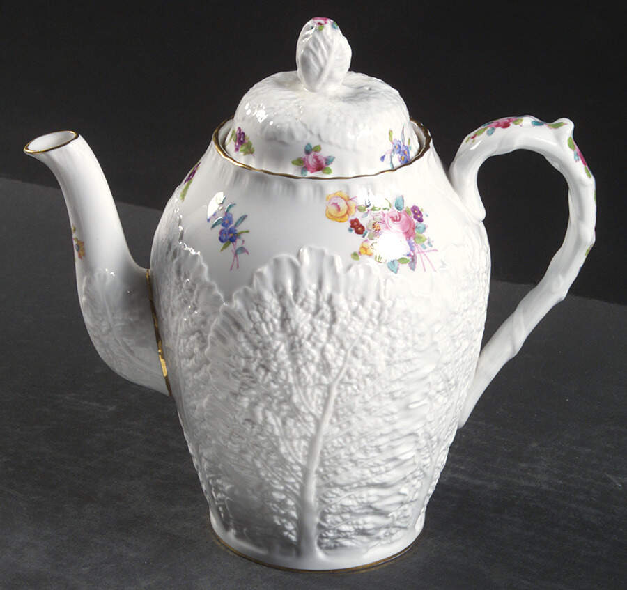 Dresden Rose (Y2958, Savoy) Coffee Pot & Lid by Spode-1