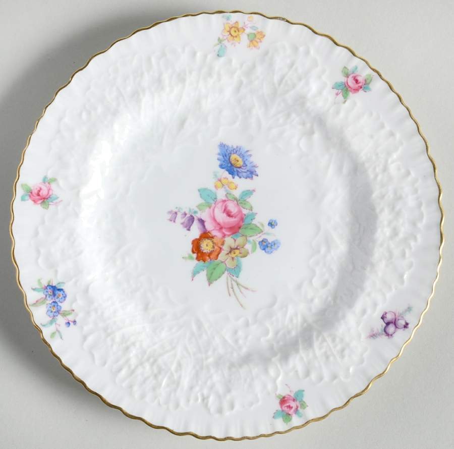 Dresden Rose (Y2958, Savoy) Bread & Butter Plate by Spode-1