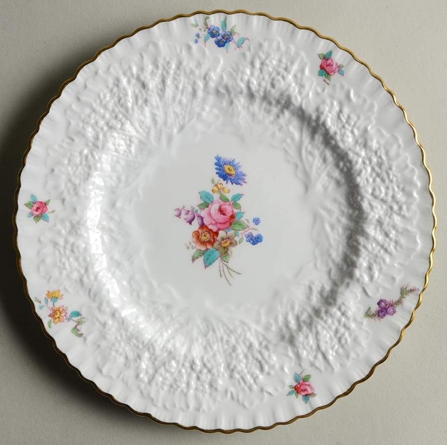 Dresden Rose (Y2958, Savoy) Salad Plate by Spode-1