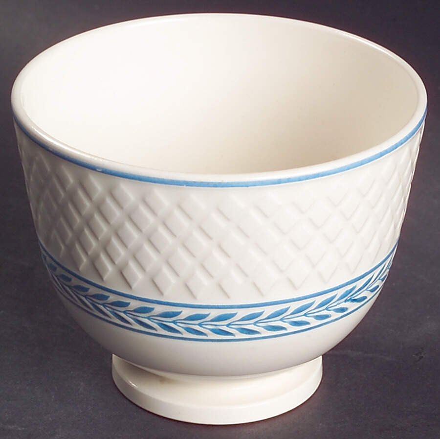 Elaine Blue (1290, Mansard) Open Sugar Bowl by Spode-1